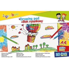 Gimboo Blok rysunkowy A4 20k biały 6317622 5901503686577