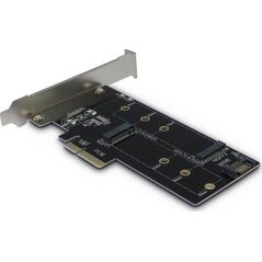 Inter-Tech Adapter PCIe - M.2 PCIe + M2 Sata (88885375) 6347222 4260455640619