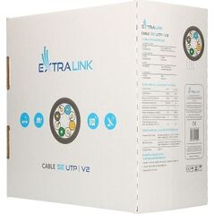 ExtraLink ExtraLink CAT5E UTP (U/UTP) V2 INDOOR TWISTED PAIR 305M 6403418 5903148910055