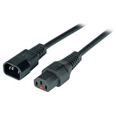 Kabel zasilający EFB EFB Kaltgeräteverl. C14 180°-C13 180°,IEC Lock,3.0m,3x1.00mm 6414503 4049759111410
