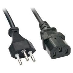 Kabel zasilający Lindy Lindy IEC-Netzkabel Schweiz IEC320 C13 0.7m 6414523 4002888304252