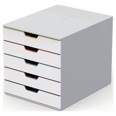 Durable DURABLE Schubladenbox VARICOLOR 5Fächer MIX mehrfbg 6414549 4005546993263