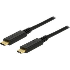 Kabel USB Delock USB-C - USB-C 2 m Czarny (83668) 6414947 4043619836680