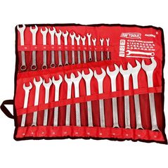 AWTools klucz komplet płasko-oczkowy 25 sztuk 6mm-32mm, matowe (AW39818) 6415967 5903041034339
