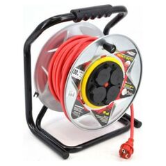 AWTools przedłużacz bęben metalowy czerwony Heavy Duty 25m 3x2,5 mm 16A, 3680W, IP44 (AW70254) 6416249 5903041037484