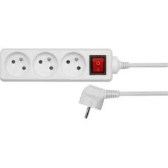 Listwa zasilająca AWTools 5 gniazd 1.5 m biała (AW24645) 6416270 5903041037248