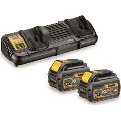 Dewalt DEWALT ŁADOWARKA DCB132 NA DWIE BATERIE + 2 x AKUMULATOR 54/18V 6,0/2,0Ah DCB546 DCB132T2-QW 6416500 5035048640722