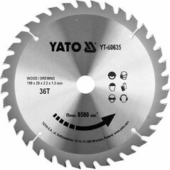 Yato YATO PIŁA TARCZ.WID. 190*36*20 60635 YT-60635 6418313 5906083052958