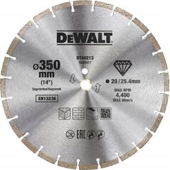 Dewalt tarcza diamentowa 350x25,4mm segmentowa (DT40213-QZ) 6420760 5035048542927