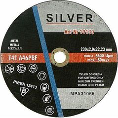 Silver TARCZA DO CIĘCIA METALU 230 x 1,9 x 22,2mm EX10128 6420862 5907589360066