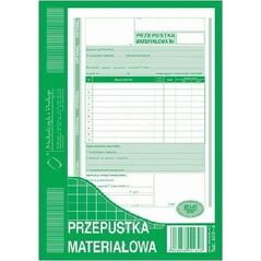 Michalczyk & Prokop Przepustka materiałowa 322-3 6425187 5906858001808