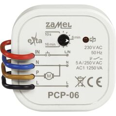 Zamel przekaźnik czasowy do sterowania wentylatorem łazienkowym 5A 230VAC PCP-06 (EXT10000263) 6460718 5903669441083