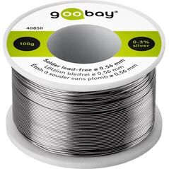 Goobay cyna lutownicza bezołowiowa 0,56mm 100g (40850) 6460953 4040849408502