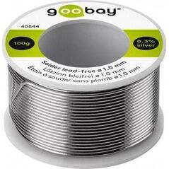 Goobay cyna lutownicza bezołowiowa 1mm 100g (40844) 6460955 4040849408441