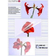 Olympia Olympia Laminierfolien DIN A3, 50 Stück 80 mic 6470601 4030152091744