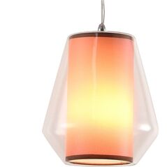 Lampa wisząca Platinet PLATINET PENDANT LAMP SELENE P161040 E27 GLASS+FABRIC CLEAR 19x21 [44020] 6481855 5907595440202