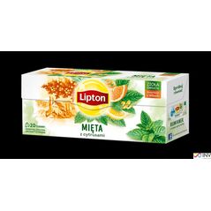Lipton LIPTON_Herbata ziołowa Mięta z Cytrusami 20 torebek 26g 6525846 8717163856710