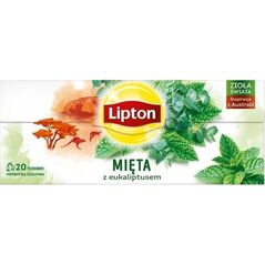Lipton LIPTON_Herbata ziołowa Mięta z Eukaliptusem 20 torebek 26g 6525847 8717163856765