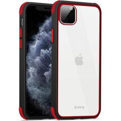 Crong Crong Trace Clear Cover Etui iPhone 11 Pro (5,8) czarny/czerwony 6542338 5907731982672