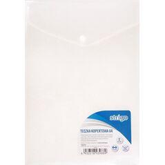 Strigo Teczka kopertowa A4 2 kieszenie transparent (5szt) 6547017 6930518939889