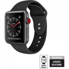 Crong Crong Liquid Band - Pasek Apple Watch 38/40 mm (czarny) 6559065 5907731983587