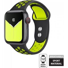 Crong Crong Duo Sport Band - Pasek Apple Watch 38/40 mm (czarny/limonkowy) 6559069 5907731983693