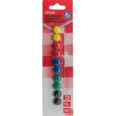 Office Products MAGNES OFFICE PRODUCTS 15MM 10 SZT. MIX KOLORÓW 6606178 5901503699614