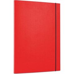 Staples Teczka skrzydłowa zamykana gumką office products eco czerwona 6610587 5901503698495