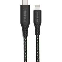 Kabel USB TerraTec USB-C - Lightning 2 m Czarny (106954) 6629438 4040895007049