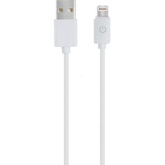 Kabel USB Realpower USB-A - Lightning 1 m Biały (255649) 6629630 4040895004895