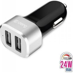 Ładowarka Crong Power 2x USB-A 2.4 A  (CRG-PWRC-USB24-ALU) 6640102 5907731982450