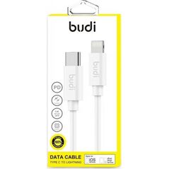 Kabel USB Budi USB-C - Lightning 1 m Biały (BD195) 6642314 6971536923665