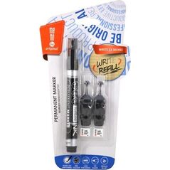 MemoBe Marker permanentny + 2 ampułki czarny MemoBe 6660217 5903273503306