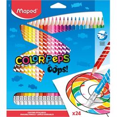 Maped Kredki Colorpeps Oops trójkątne z gumką 24 kol 6660544 3154148328247