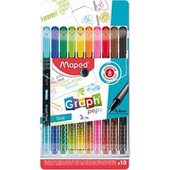 Maped Cienkopis Graph Peps Deco 10 kolorów MAPED 6660709 3154147490501