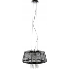 Lampa wisząca Italux Italux Benjamin MDM1895-1BK Lampa wisząca zwis 1x40W E14 chrom/czarna 6747830 5900644402039