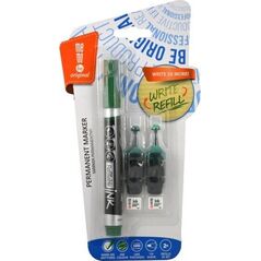 MemoBe Marker permanentny + 2 ampułki zielony MemoBe 6761593 5903273503399