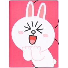 Line Friends LINE FRIENDS - Teczka do przechowywania dokumentów (24 x 34 cm) uniwersalny 6770239 8435497223496