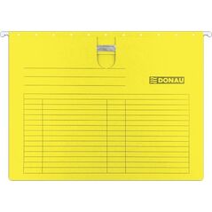 Donau Teczka zawieszkowa DONAU z wąsem, A4, 230gsm, żółta 6801877 5901498079088