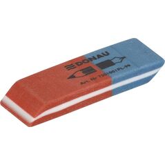 Donau Gumka wielofunkcyjna 57x19x8mm niebiesko-czerwona 6802119 5901498021933