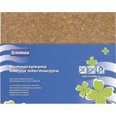 Donau Tablica informacyjna DONAU, 58x46cm, samoprzylepna, brązowa 6802237 5901498044260