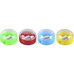 Donau Temperówka DONAU, plastikowa, pojedyncza, mała okrągła, mix kolorów 6802246 9003106590384