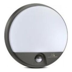 Lampa sufitowa Maclean Lampa LED Maclean MCE291 GR z czujnikiem ruchu na podczerwień 1100lm 15W IP54 szara 6858317 5902211116394