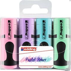 Edding Mini zakreślacz 4 kolory pastelowe EDDING 6874119 4057305023322