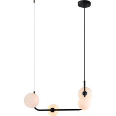 Lampa wisząca Italux Ferrand nowoczesna czarny  (MDM-4123/4 BK) 6883163 5902854532292