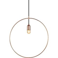 Lampa wisząca Azzardo KRUG nowoczesna miedź  (AZ2113) 6888659 5901238421139