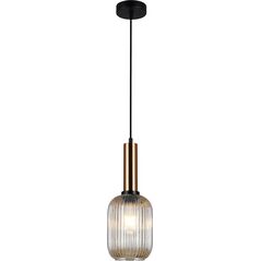 Lampa wisząca Italux Antiola nowoczesna czarny  (PND-5588-1M-BRO+AMB) 6889808 5900644311430