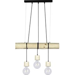 Lampa wisząca Spotlight Lampa sufitowa kremowa Spotlight Trabo Pino drewniana 68315350 6890848 5905840208799