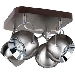 Lampa sufitowa Spotlight Spot natynkowy chrom Spotlight BALL WOOD z drewna bukowego 5131476 6942117 5905840204890