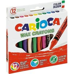 Carioca Kredki świecowe 12 kolorów (386436) 7126889 8003511423650